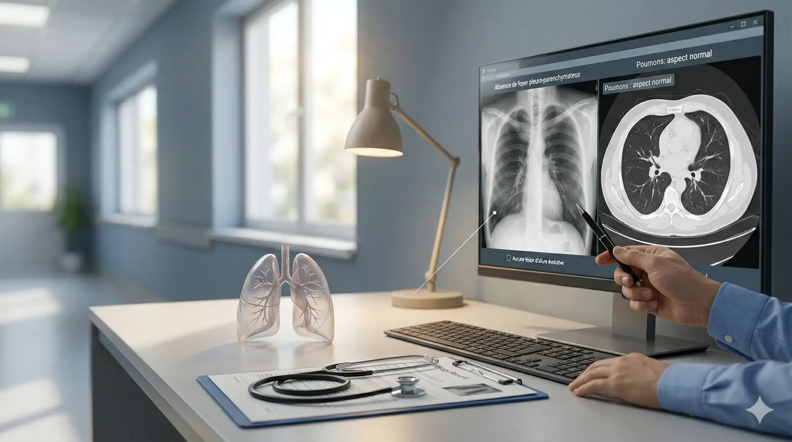 absence de foyer pleuro parenchymateux définition